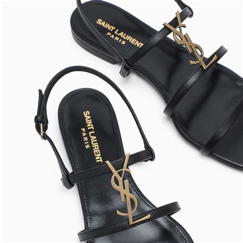 sandali cassandra ysl|saint laurent cassandra flat sandals.